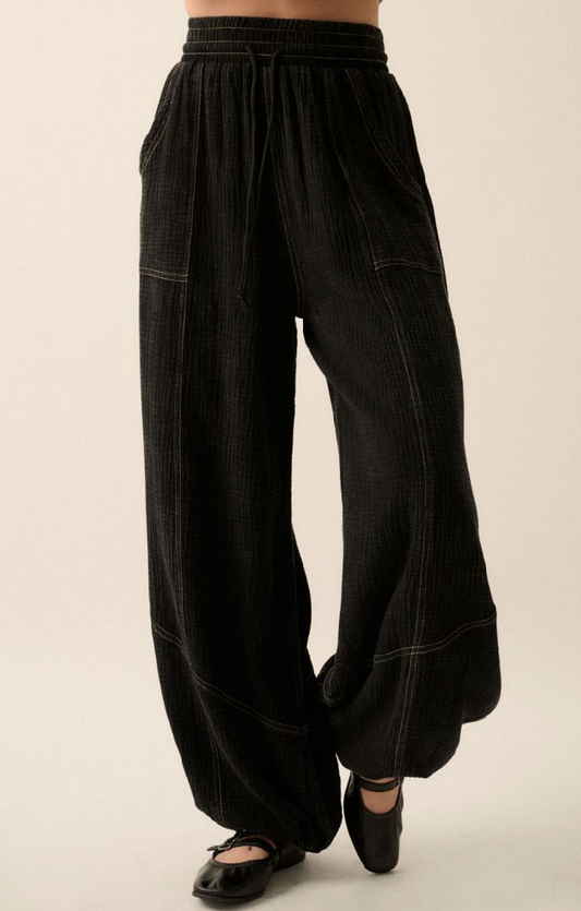 Boho Cotton Woven Pants