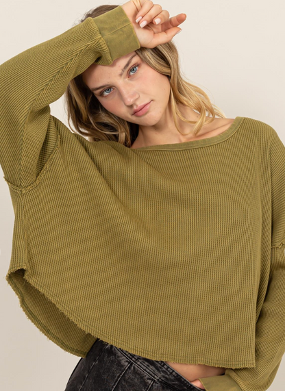 Annie Waffle Knit Top