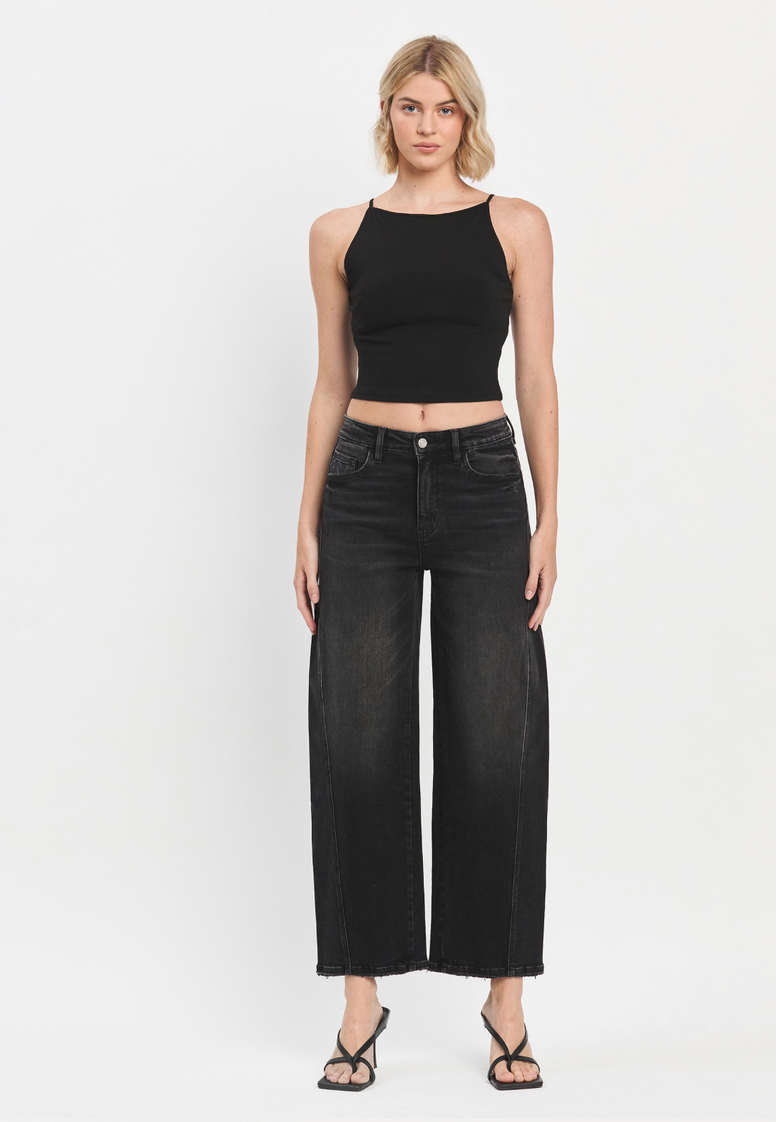 Colette Black Barrel Jean