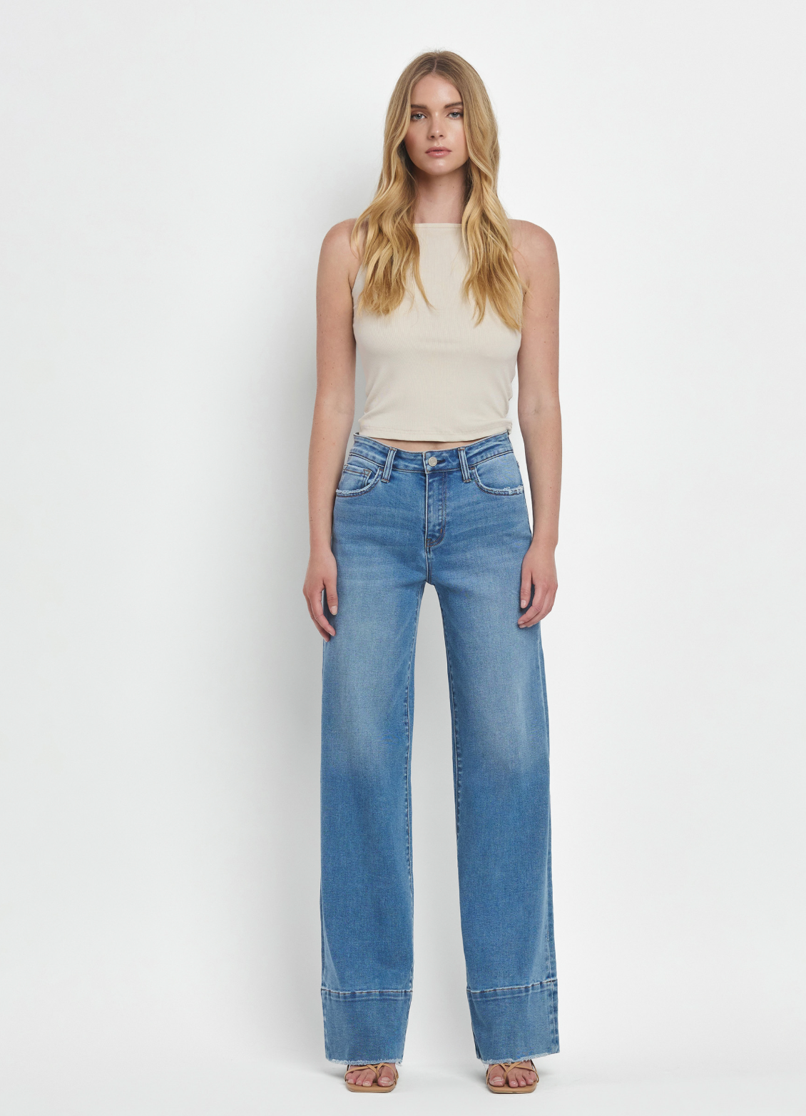 Kimmy Wide Cuff Jean