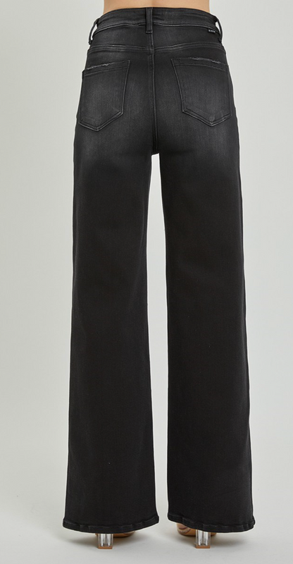 Jazzy Distressed Black Jean