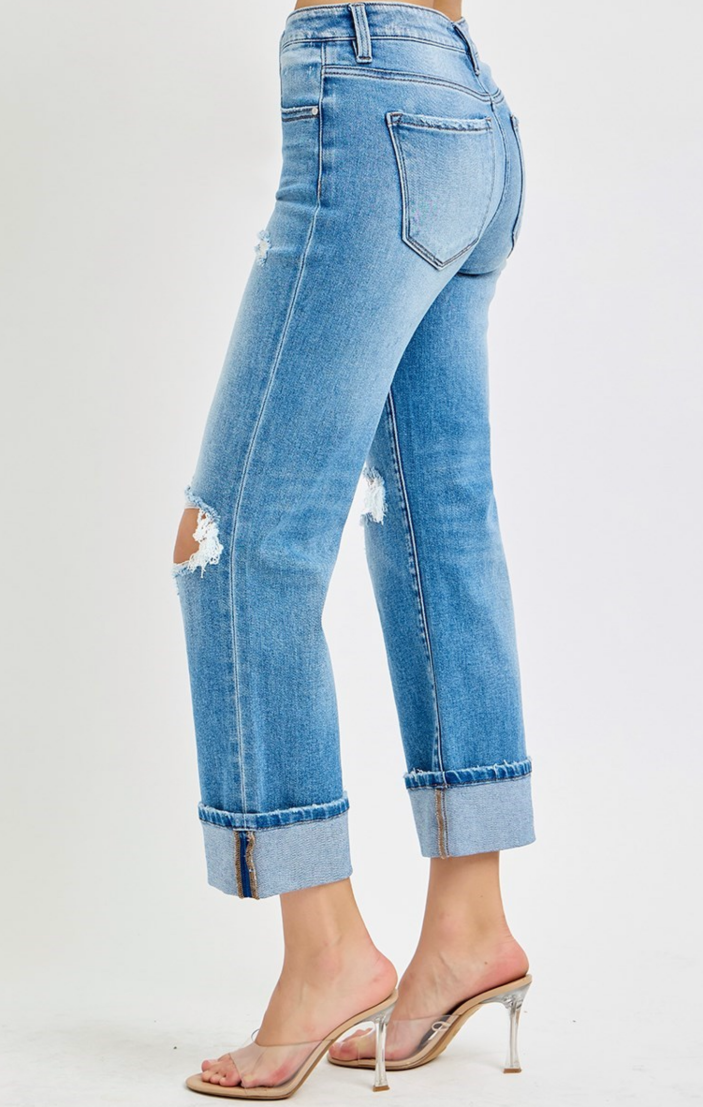 Sheila Crop Straight Cuff Jean