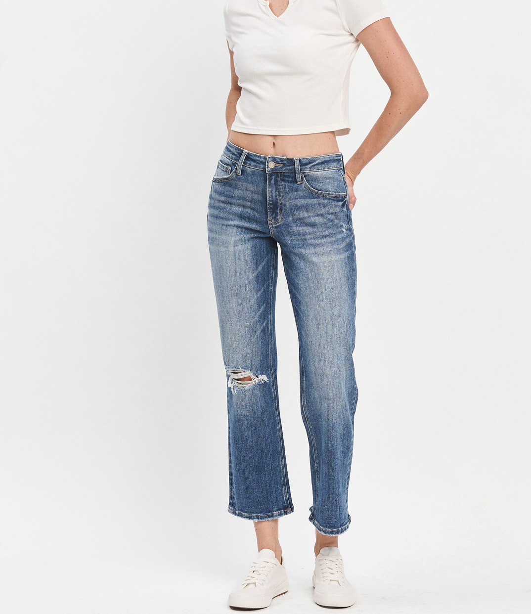 Mindy Ankle Straight Jean