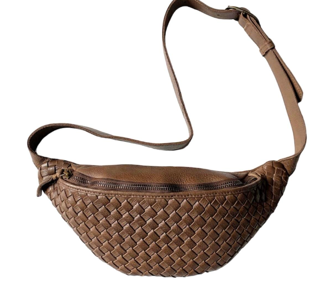 New Cross Woven Hip Bag