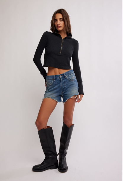 Midnight Waffle Top