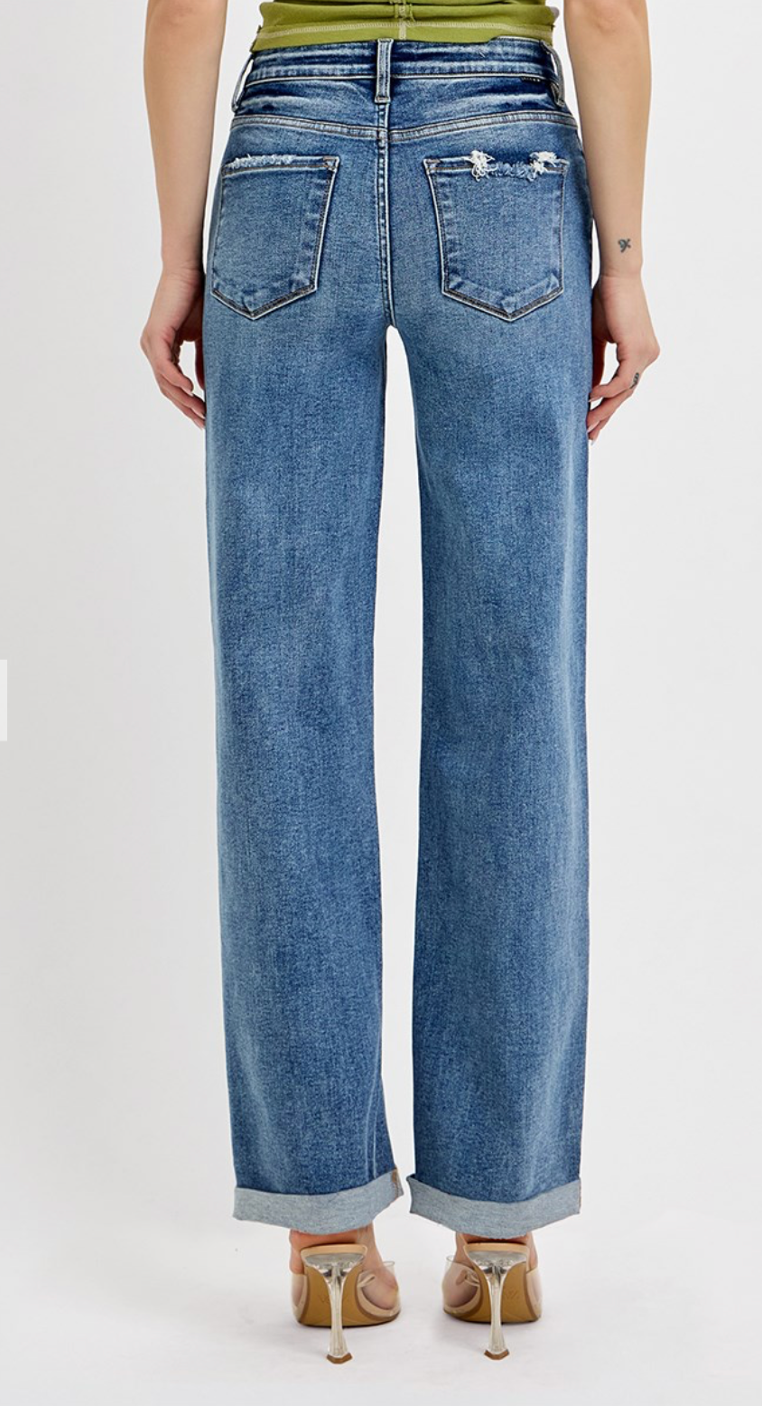 Lila Wide Baggy Jeans