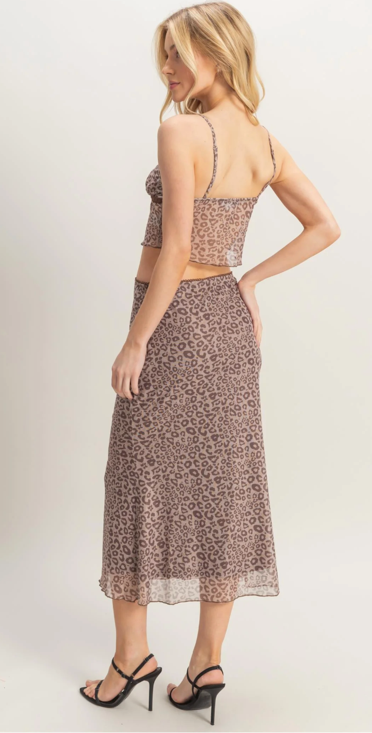 Jax Leopard Skirt