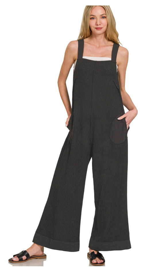 Katie Waffle Knit Jumpsuit