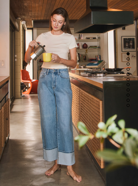 Jubilant Cuffed Baggy Jean