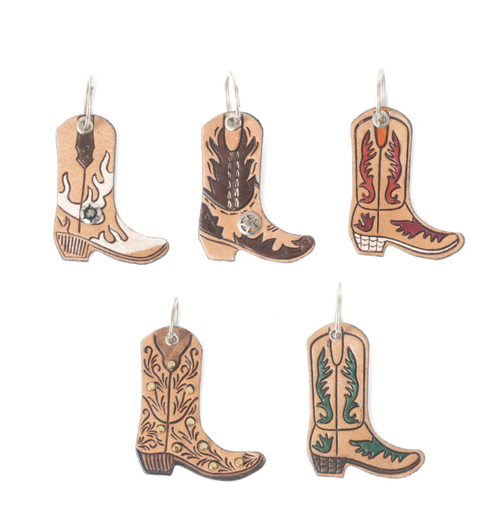 Leather Boot Key Fob