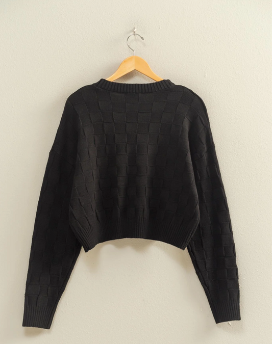 Tara Checkered Sweater