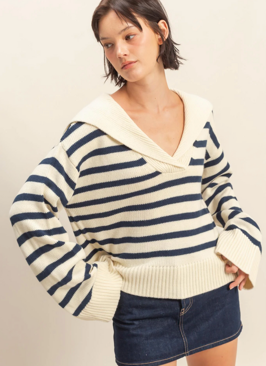 Sailor Collar Sweater
