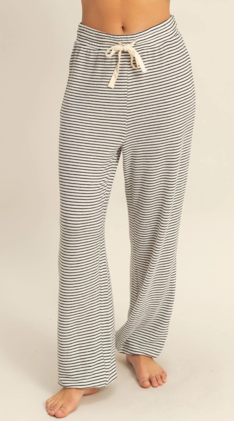 Striped Drawstring Lounge Jogger (6 Colors)