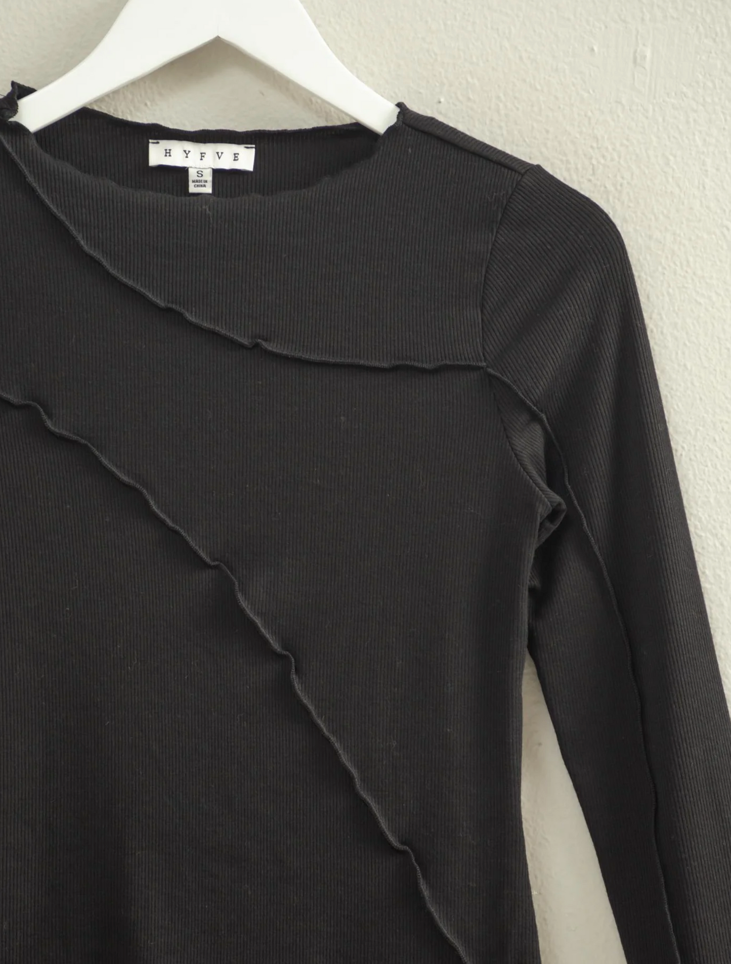 Asymmetrical Raw Edge Top (5 Colors)