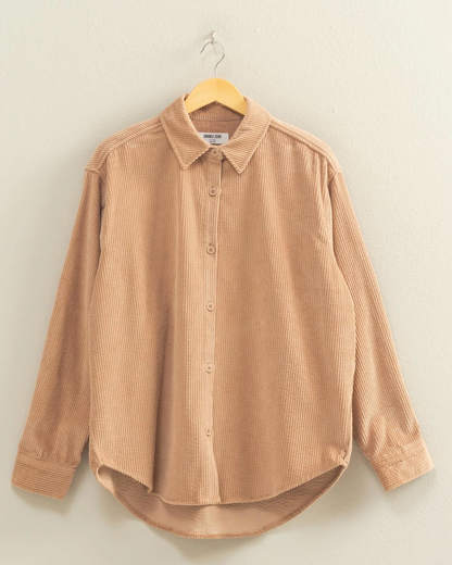 Corduroy Shacket (5 Colors)