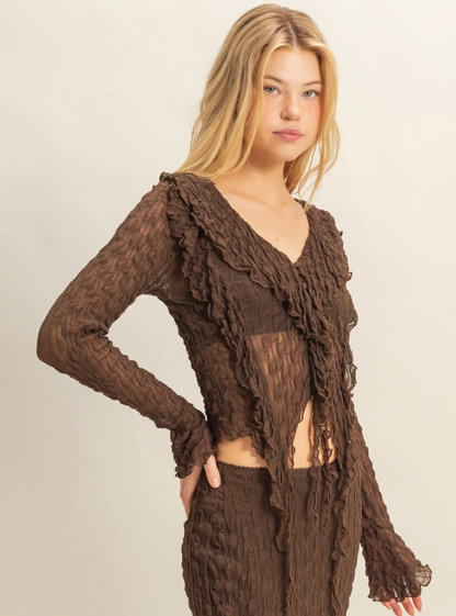 Textured Lace Blouse (2 Colors)
