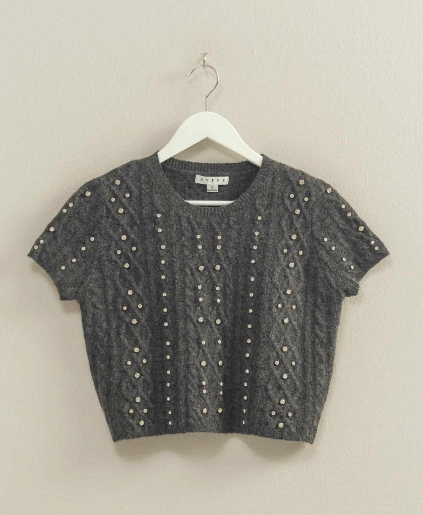 Rhinestone Studded Sweater (3 Colors)