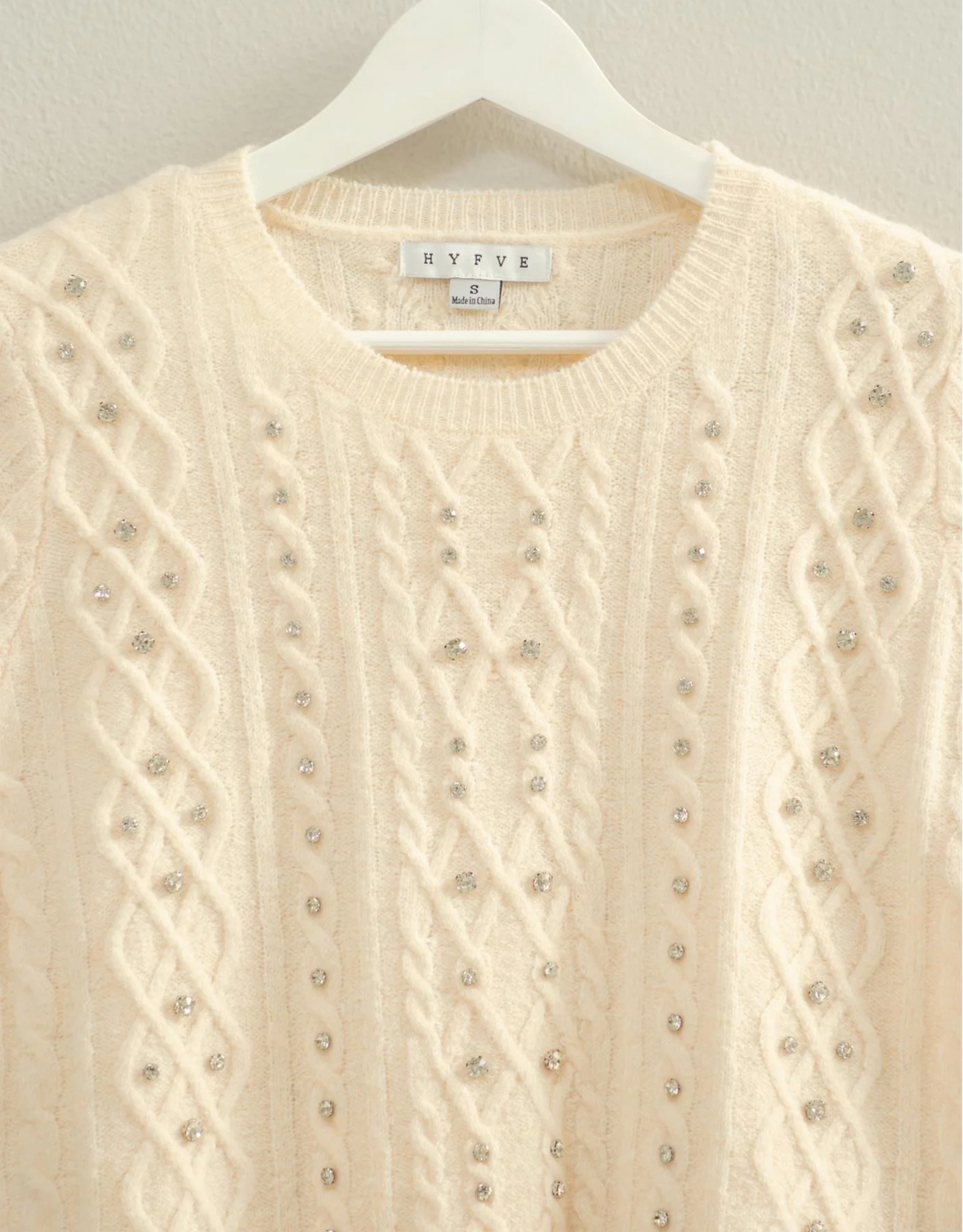 Rhinestone Studded Sweater (3 Colors)