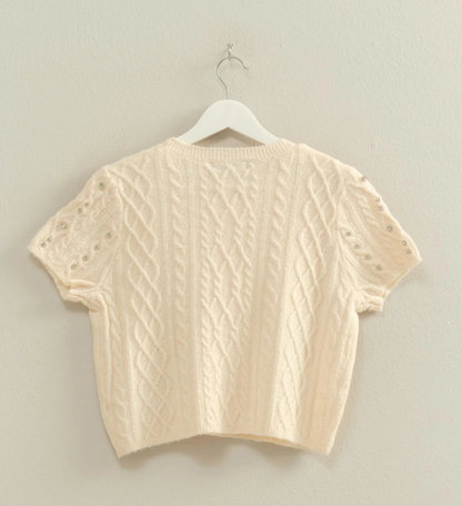 Rhinestone Studded Sweater (3 Colors)