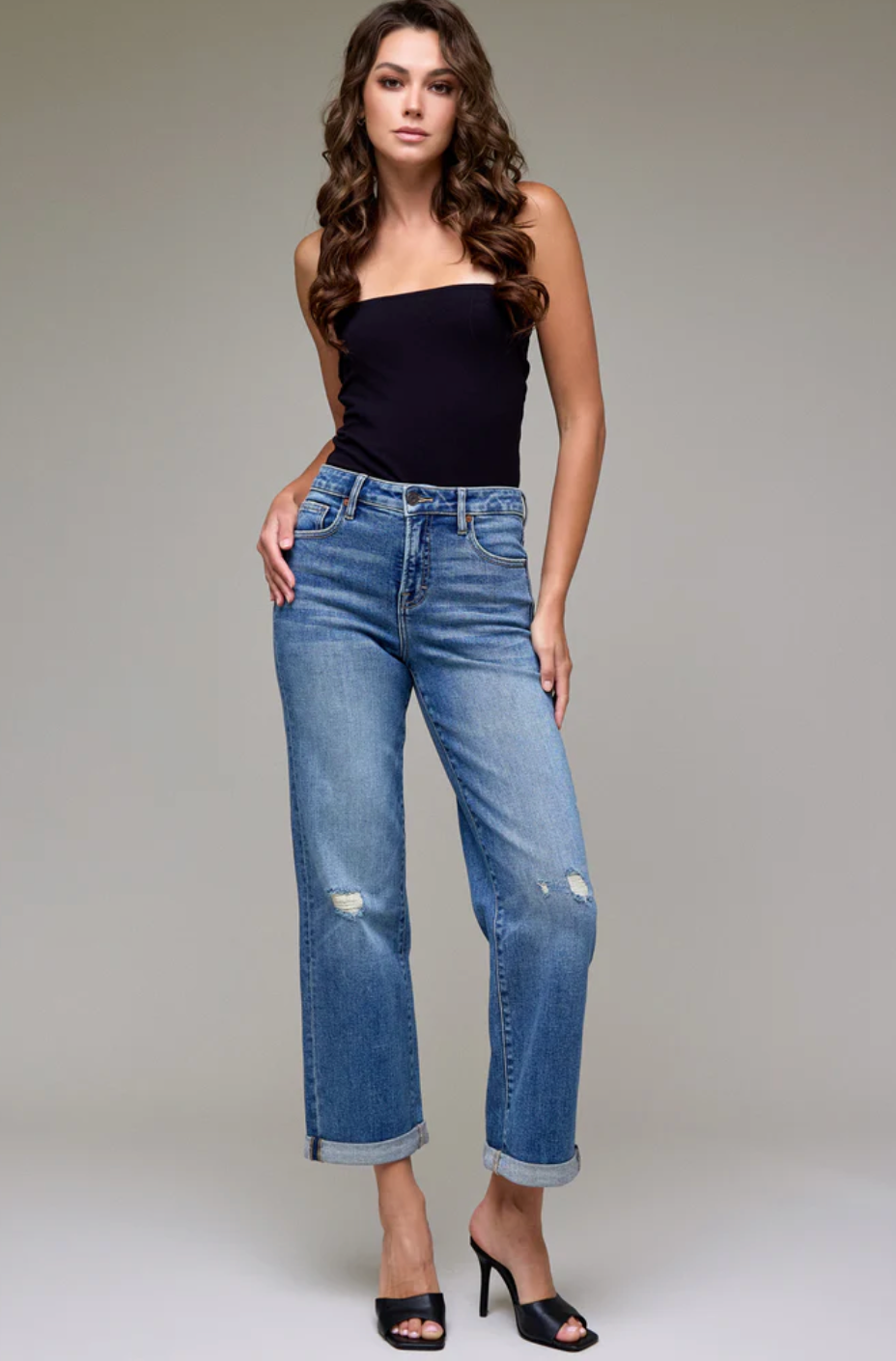 Ella Double Cuffed Jean