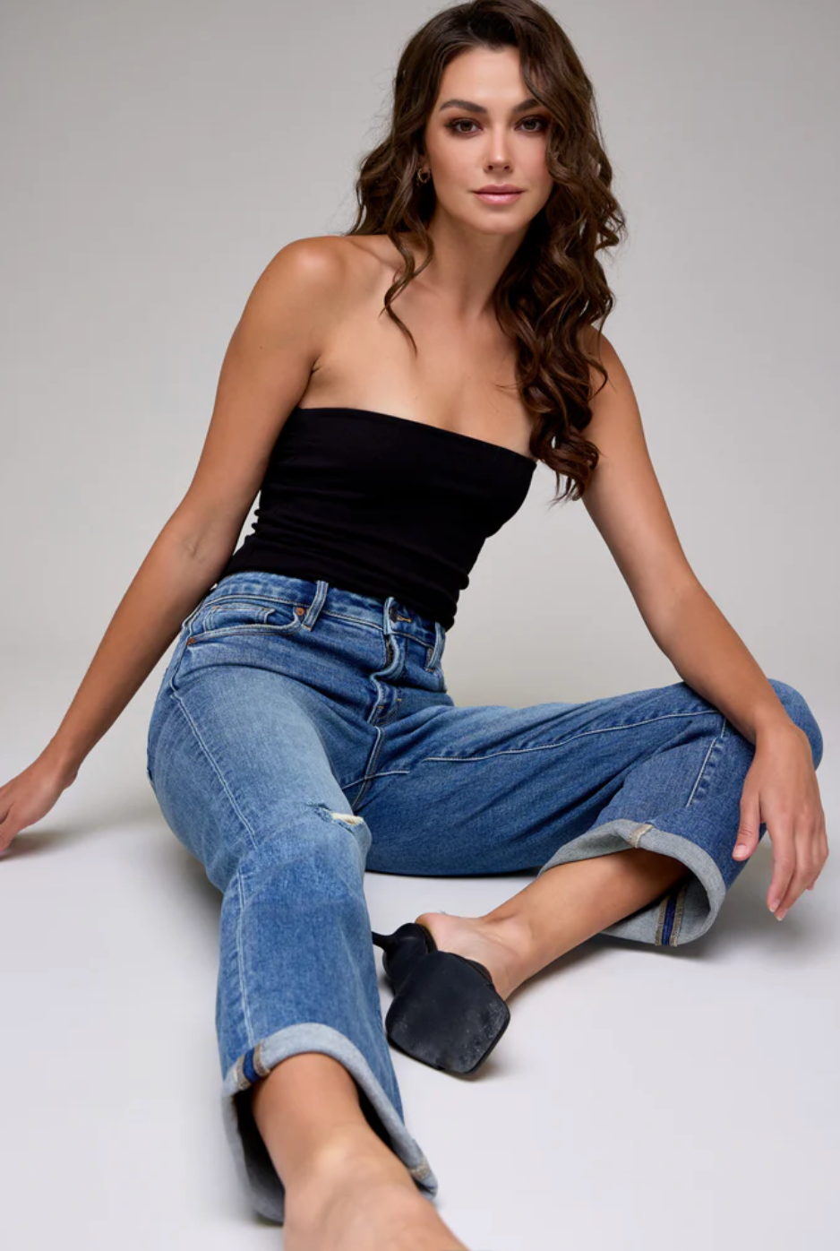 Ella Double Cuffed Jean