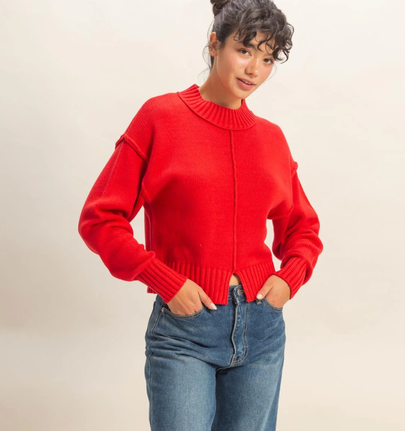Ariana Mock Neck Sweater