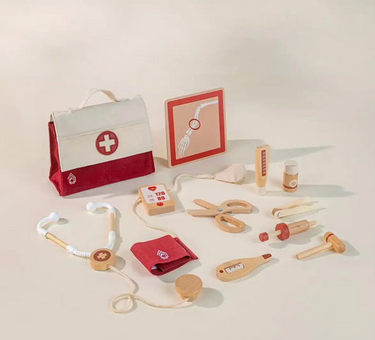 Wooden Doctor Kit Play Set