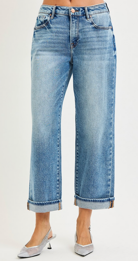 Bobbi Boyfriend Cuff Jean