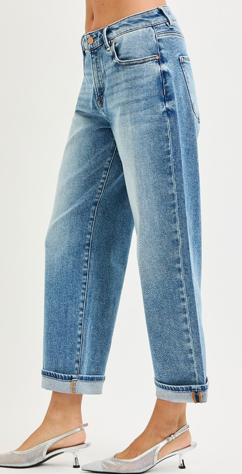 Bobbi Boyfriend Cuff Jean