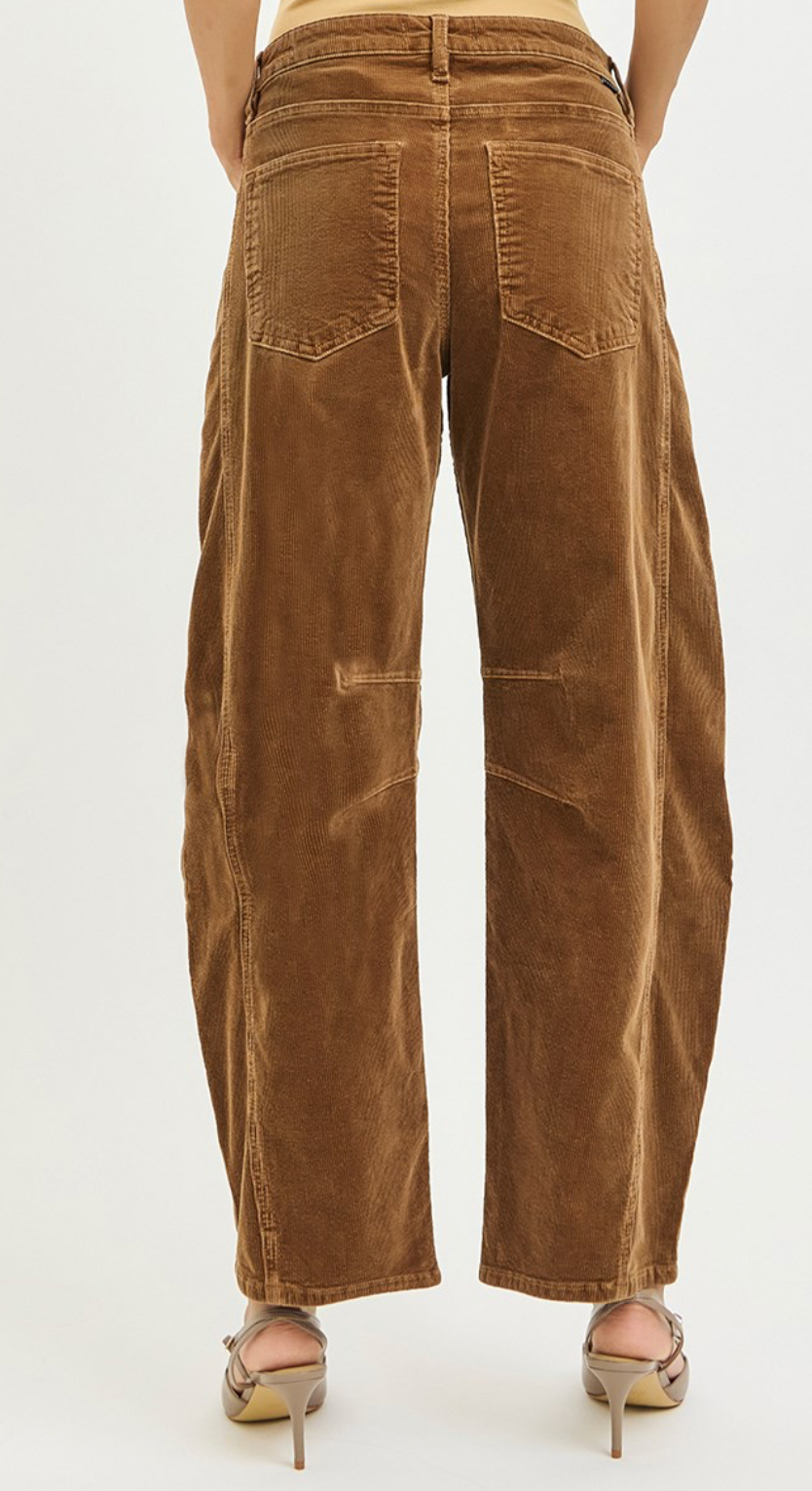 Teddy Corduroy Barrel Jeans