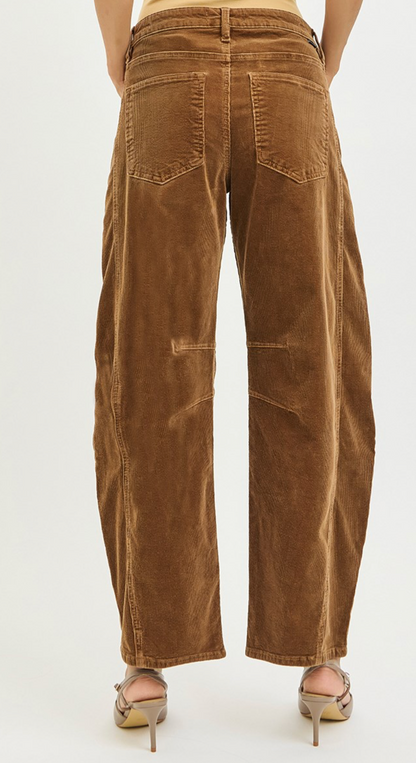 Teddy Corduroy Barrel Jeans