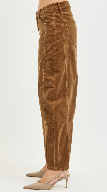 Teddy Corduroy Barrel Jeans