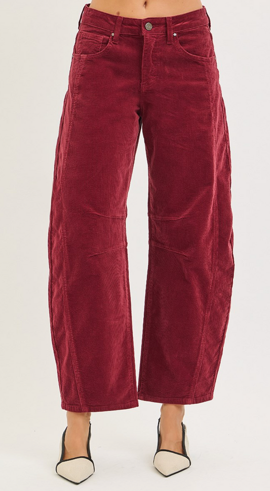 Tori Barrel Corduroy Jeans