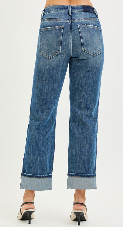 Peggy Straight Cuffed Jean