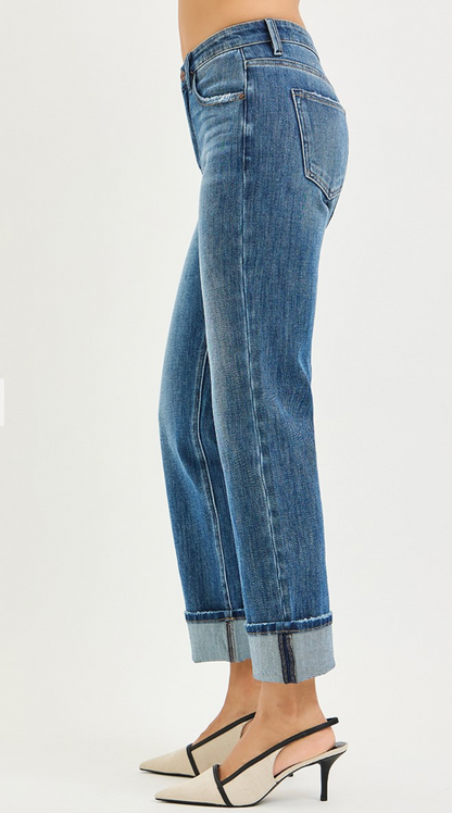 Peggy Straight Cuffed Jean