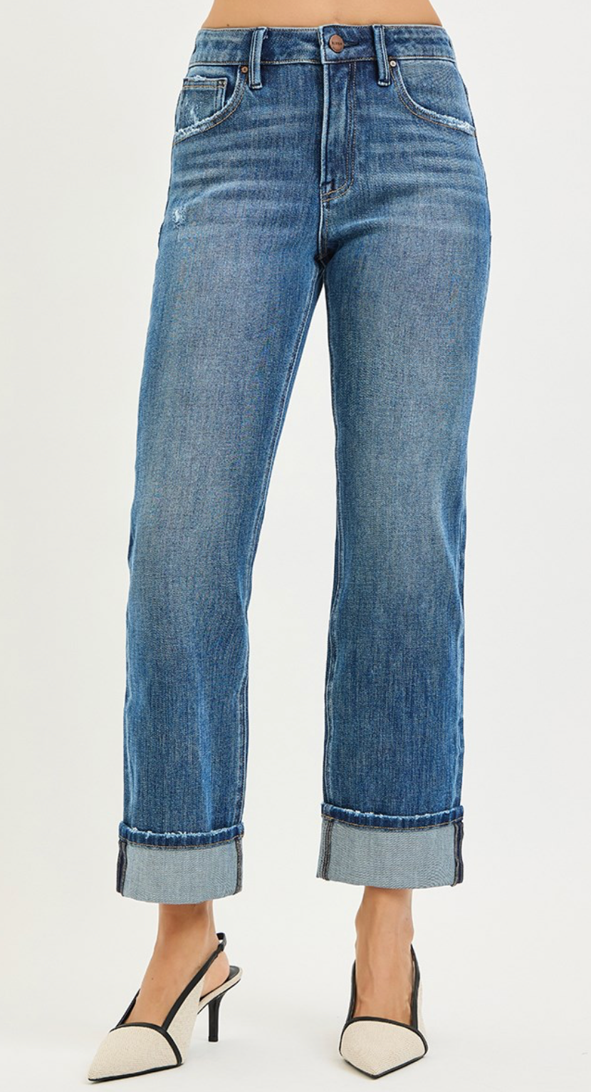 Peggy Straight Cuffed Jean