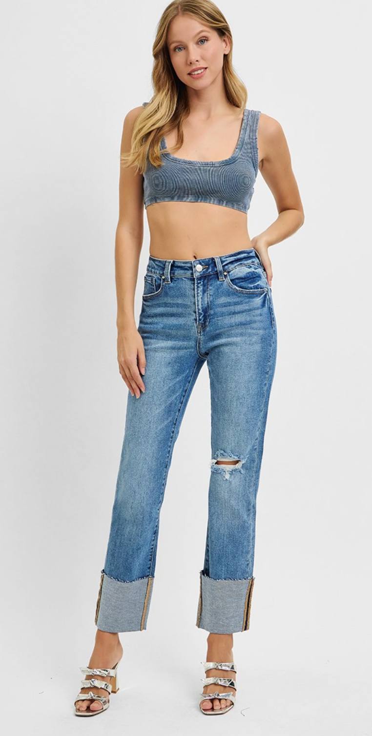 Alexa Ankle Straight Jean