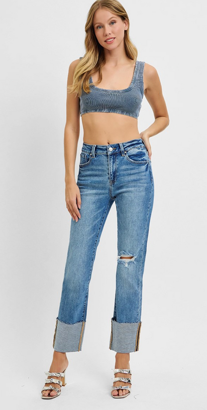 Alexa Ankle Straight Jean