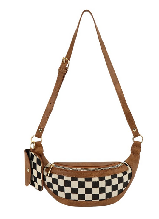 Checkered Crossbody