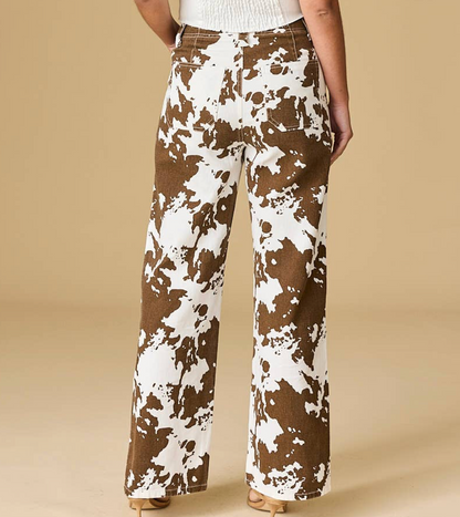 Marlin Cow Print Pants