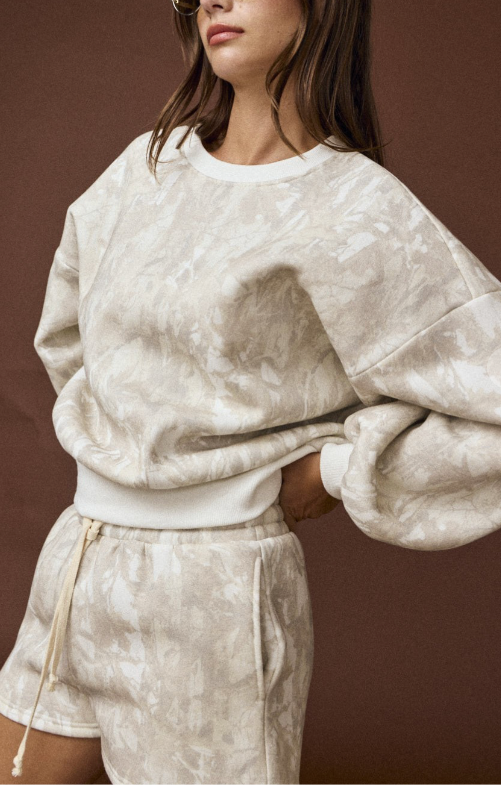 Camo Crew Neck and Short Set