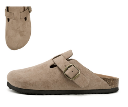 Vegan Suede Slide