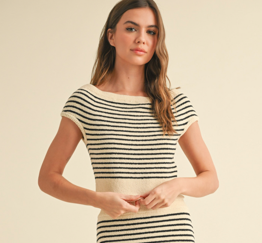 Haven Striped Knit Top