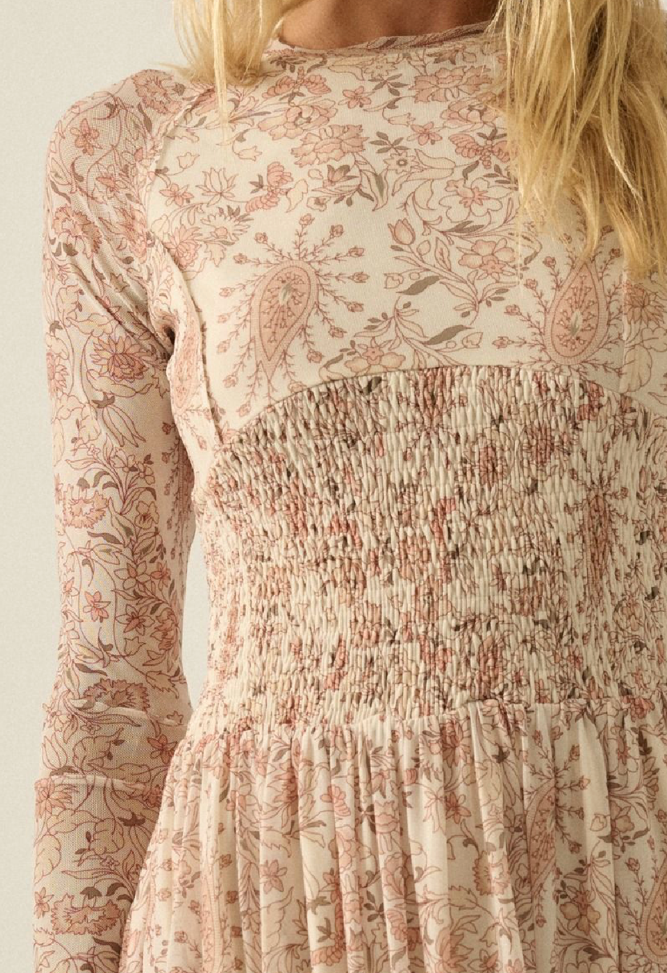 Maxi Floral Paisley Dress