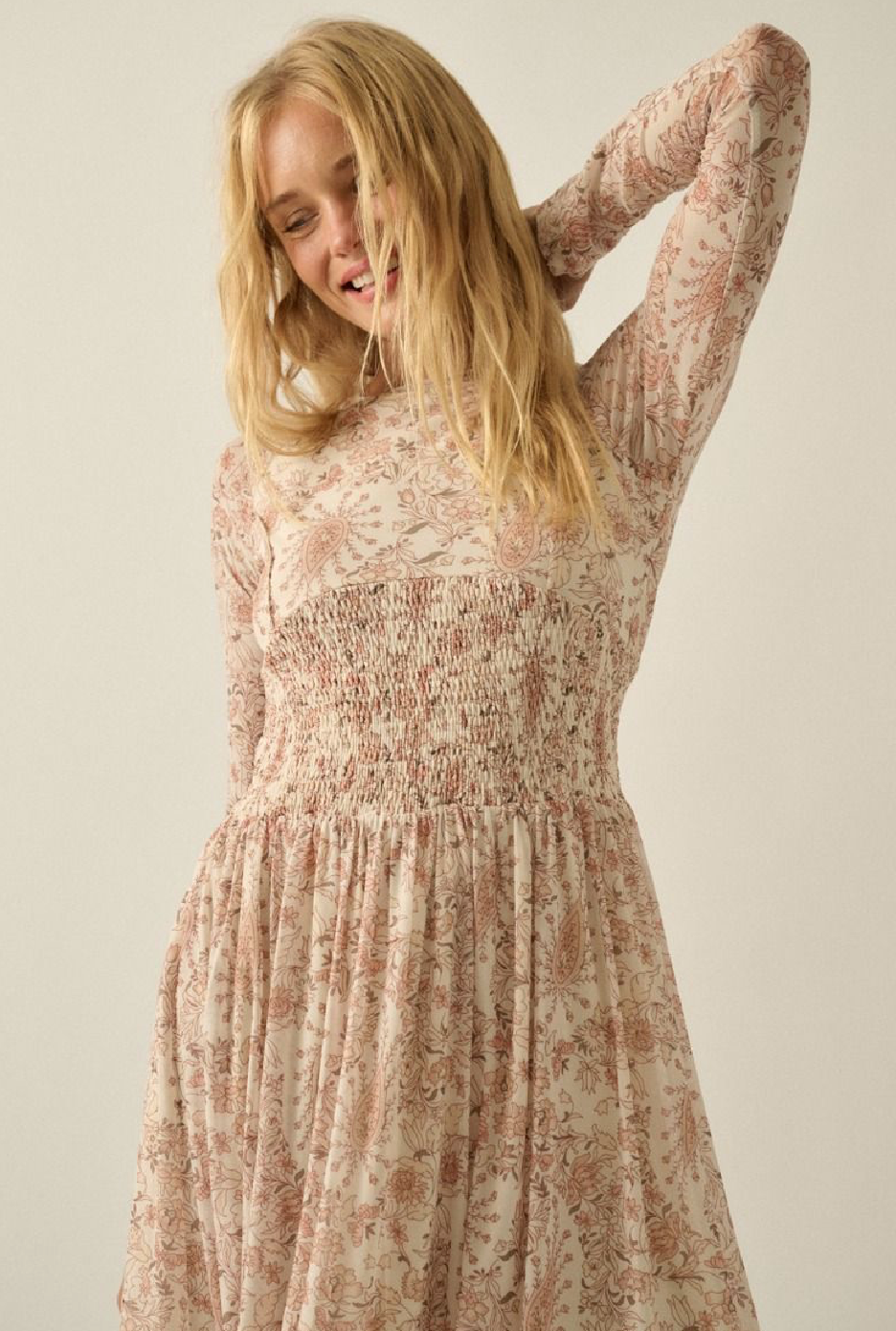 Maxi Floral Paisley Dress