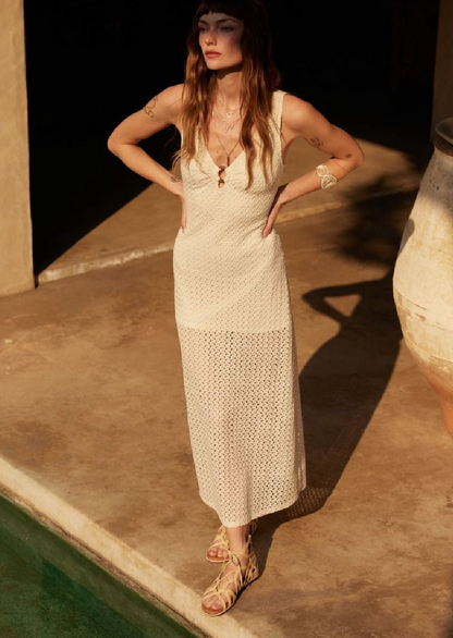Molly Crochet Knit Maxi Dress