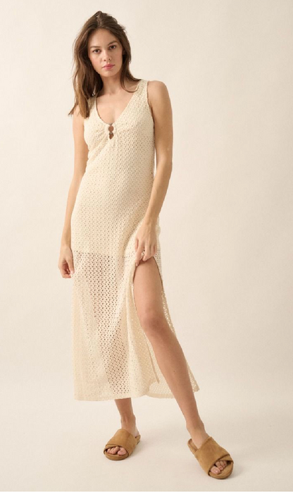 Molly Crochet Knit Maxi Dress