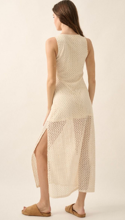 Molly Crochet Knit Maxi Dress