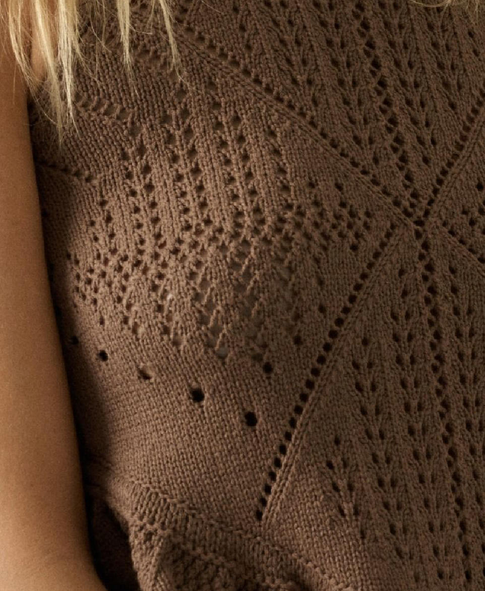 Mila Crochet Knit Top