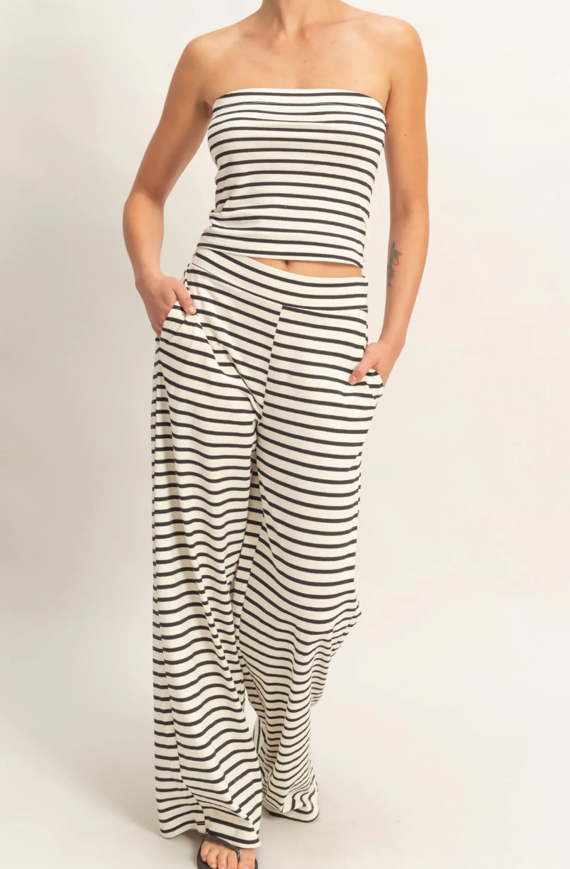 Sasha Tube Top and Pans Set (Four Colors)